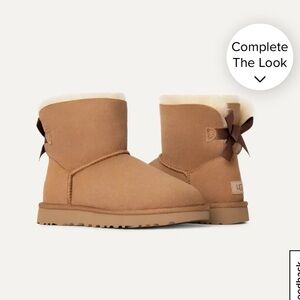 Mini Bailey Bow II Boots - Chestnut